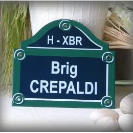 plaque "Paris" 15X13cm personnalisée