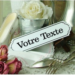 Plaque de style émaillée personnalisée