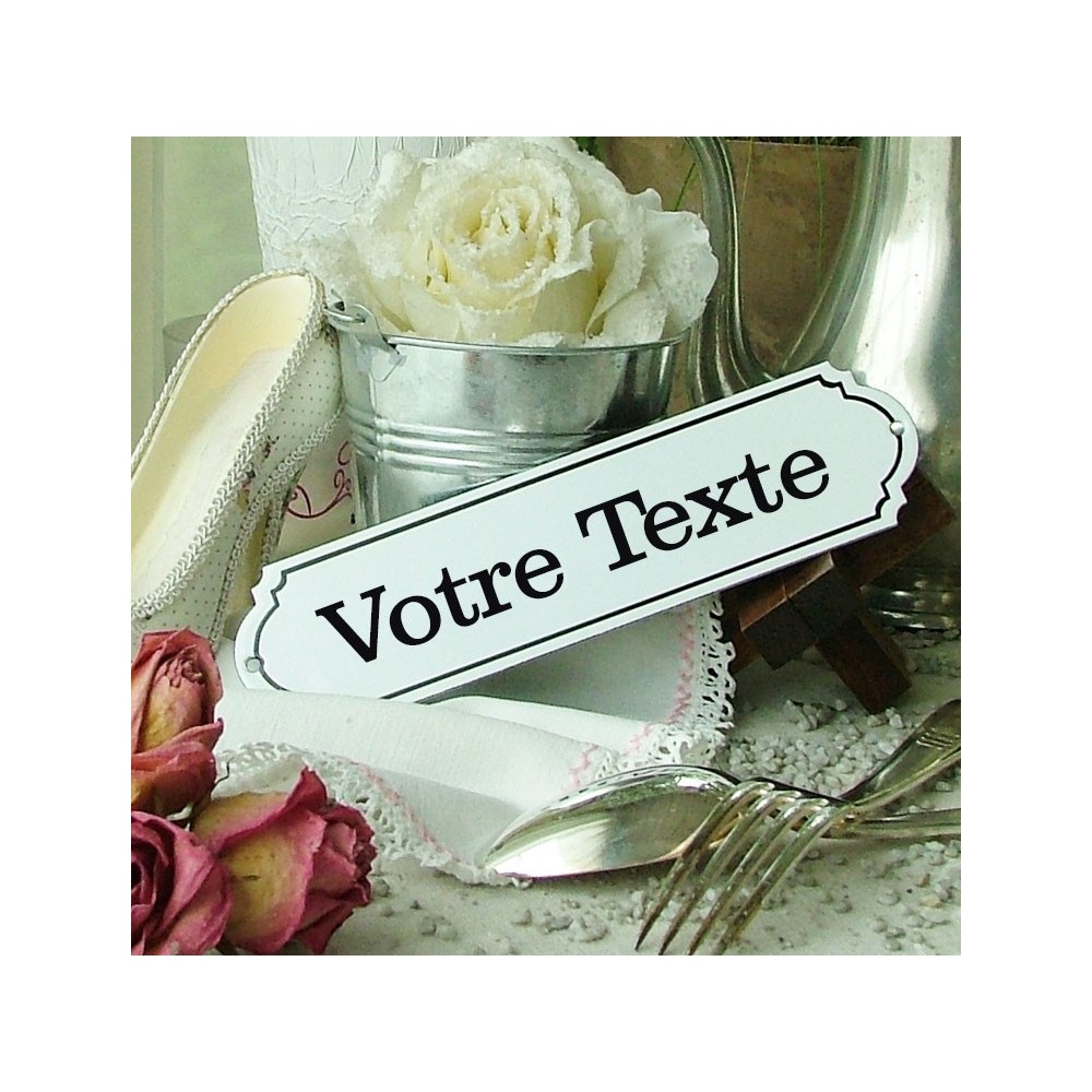 Plaque de style émaillée personnalisée