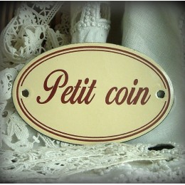 Ivory enamel plate : Petit coin