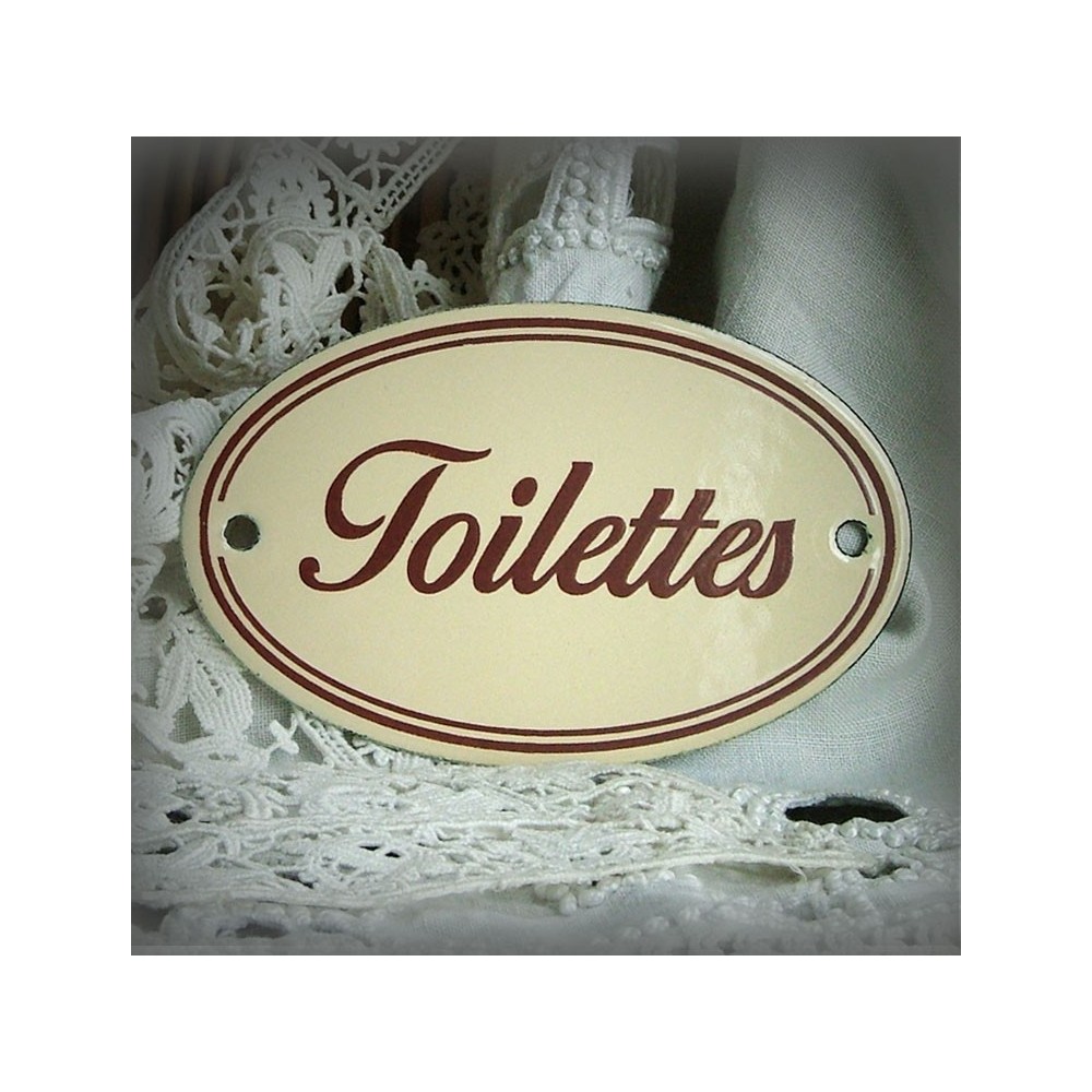 Ivory enamel plate : : Toilettes