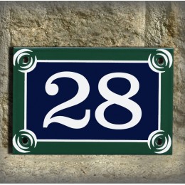 Numéro de rue 15x10cm style plaque de Paris