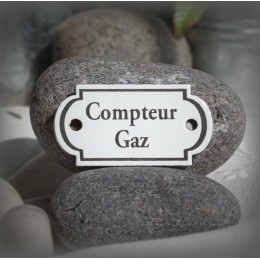 Small enamel plate forms retro "Compteur Gaz"