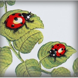 Street Number enamelled geranium decoration 6x6in