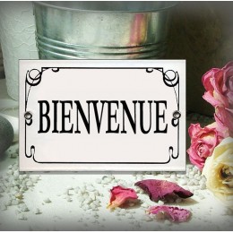 Bienvenue Filet anglais 15x10cm