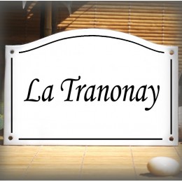 Home sign enamelled 5,2x8in corsiva characters