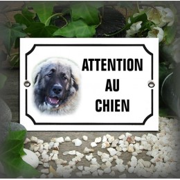 Plaque émaillée avec la photo de votre chien