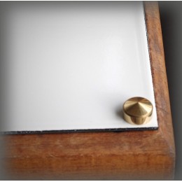 Gold colored screw cover