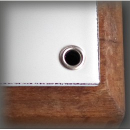Protective eyelet when screwing