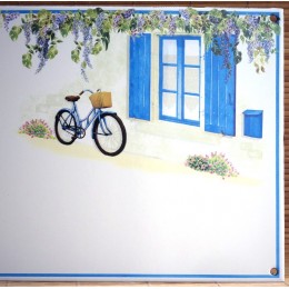 Zoom sur le décor Volets bleus