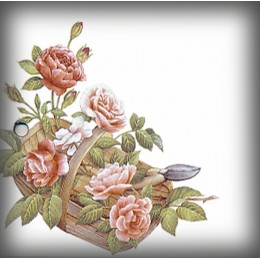 basket of roses decor
